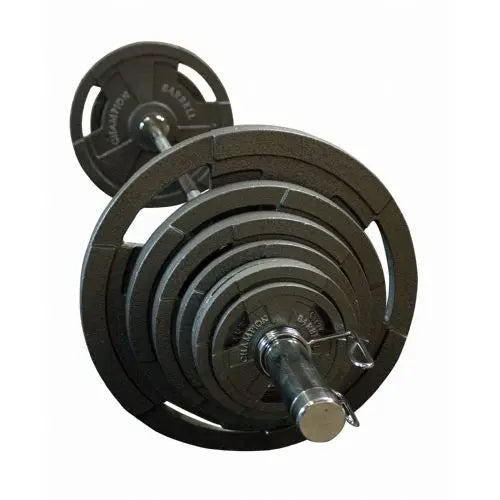 Champion Olympic Rubber Coated Weight Set – Durable Strength Training Solution
