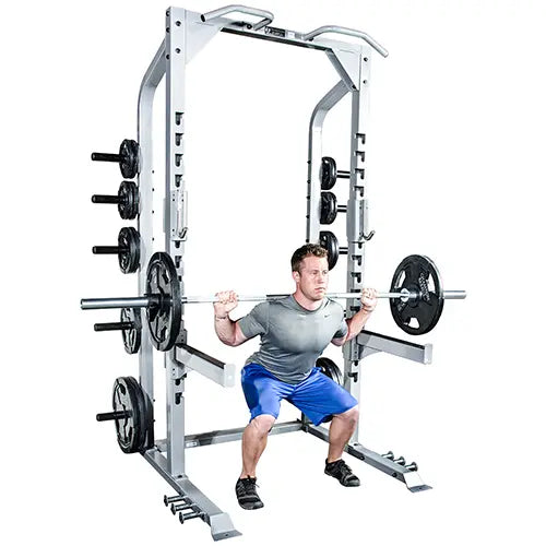 Champion Half Rack – Multi-Grip Pull-Up Bar & Weight Storage