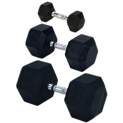 Champion Barbell Rubber Hex Dumbbells – Durable, Ergonomic Design for Strength Training