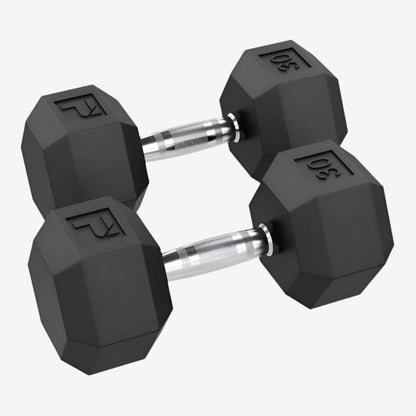 Power Systems Rubber Hex Dumbbells - Pairs and Sets - Vital Gear